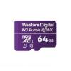 WD Purple SC QD101 WDD064G1P0C - Flash-Speicherkarte - 64 GB - UHS-I U1 / Class10 - microSDXC UHS-I - lila