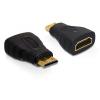 Delock High Speed HDMI - HDMI-Adapter - 19 pin mini HDMI Type C männlich zu HDMI weiblich