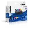 KMP MULTIPACK E121V - 4er-Pack - Schwarz, Gelb, Cyan, Magenta - kompatibel - Tintenpatrone (Alternative zu: Epson T1281, Epson T1282, Epson T1283, Epson T1284) - für Epson Stylus SX130, SX230, SX235, SX430, SX435, SX438, SX440, SX445, Stylus Office B