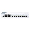QNAP QSW-M408-4C - Switch - managed - 8 x 10 / 100 / 1000 + 4 x C 10 G-Bit SFP+ - Desktop