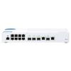 QNAP QSW-M408-2C - Switch - managed - 2 x 10 Gigabit SFP+ + 2 x C 10 G-Bit SFP+ + 8 x 10 / 100 / 1000 - Desktop