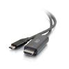 C2G 10ft USB C to HDMI Cable - USB C to HDMI Adapter Cable - 4K 60Hz - M / M - Video- / Audiokabel - 24 pin USB-C männlich umkehrbar zu HDMI männlich - 3.05 m - Schwarz - 4K Unterstützung