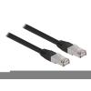 Delock RJ45 Netzwerkkabel Cat.6A S / FTP PE Outdoor 10 m schwarz