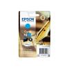 Epson 16XL - 6.5 ml - XL - Cyan - original - Blisterverpackung - Tintenpatrone - für WorkForce WF-2010, 2510, 2520, 2530, 2540, 2630, 2650, 2660, 2750, 2760