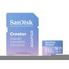 SanDisk Creator - Flash-Speicherkarte (microSDXC-an-SD-Adapter inbegriffen) - 512 GB - A2 / Video Class V30 / UHS-I U3 - microSDXC UHS-I