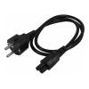 StarTech.com 3 m Laptop Stromkabel, EU Schuko auf C5 Stecker, 2.5A 250V - Stromkabel - power CEE 7 / 7 (S) zu IEC 60320 C5 - Wechselstrom 250 V - 2.5 A - 3 m - geformt - Schwarz