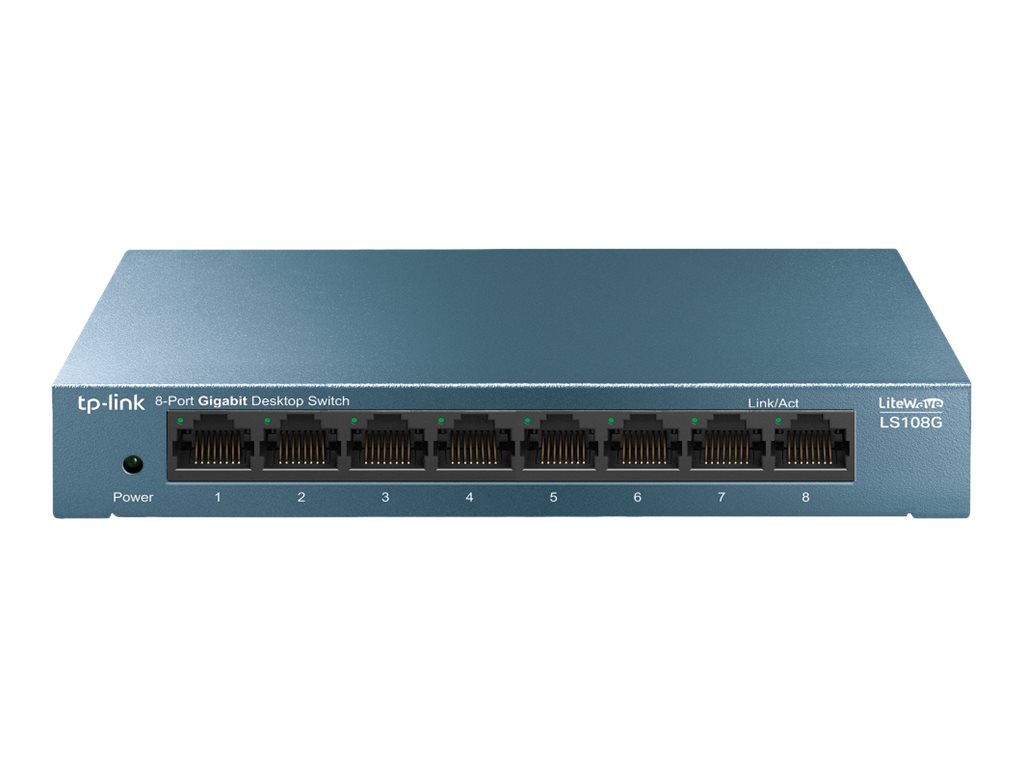 TP-Link LiteWave LS108G - Switch - unmanaged - 8 x 10 / 100 / 1000 - Desktop - AC 220 V