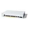 Cisco Catalyst 1200-8P-E-2G Smart L3 Switch: - 8x 10 / 100 / 1000 (PoE+, 67W) + 2x GE Combo Ports (SFP / RJ-45), - externes PowerSupply, lüfterlos, an Rack montierbar, - Achtung: Rack-Mount-Bracket (RCKMNT-CMPCT-1K=) muß separat -  bestellt werden!