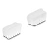 Delock - Stecker-Staubschutz - für D-Sub 9 / D-Sub 15 VGA weiblich - durchsichtig (Packung mit 2)