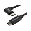 StarTech.com USB- C Kabel rechtsgewinkelt - St / St - 1m - USB 2.0 - USB Typ-C Kabel - 90 grad USB C - USB-C auf USB C - USB-C Ladekabel - USB-Kabel - 24 pin USB-C (M) gerade zu 24 pin USB-C (M) rechtwinklig - USB 2.0 - 1 m - Schwarz - für P / N: DKT30CH