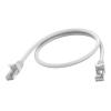 Vision - Netzwerkkabel - RJ-45 (M) zu RJ-45 (M) - 50 cm - 6.2 mm - STP - CAT 6a - geformt, ohne Haken - weiß