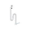 Neomounts Cable Spine Organizer for sit / stand desk frames, clamp mounted, white