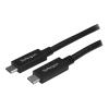 StarTech.com USB-C auf USB-C Kabel - ST / ST - 1m - USB 3.0 (5 Gbit / s) - USB Ladekabel - USB-Kabel - 24 pin USB-C (M) gerade zu 24 pin USB-C (M) gerade - USB 3.1 Gen 2 / Thunderbolt 3 / DisplayPort 1.2 - 1 m - 4K Unterstützung - Schwarz - für P / N: KIT