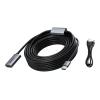 10 m USB 3.0 aktives Verlängerungskabel - vernickelte Stecker - Bandbreite 3 Gbps - enthält USB-Kabel, falls zusätzliche Stromverstärkung erforderlich ist - über 65 Prozent Abdeckung geflochtene Abschirmung - USB A (f) zu USB A (m) - Außendurchmesser