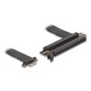 Delock Riser Karte PCI Express 3.0 x1 Stecker zu x16 Slot mit Kabel 30 cm