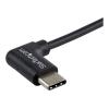 StarTech.com USB-A auf USB-C Kabel - rechts gewinkelt - St / St - 1m - USB 2.0 Kabel - USB Typ-C - USB A zu USB-C Kabel - USB-Kabel - USB (M) gerade zu USB-C (M) rechtwinklig - USB 2.0 - 1 m - Schwarz