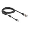 Delock - Mikrofonkabel - USB männlich zu XLR3 weiblich - 3 m - Schwarz / Silber