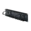 2U Patch Cord Organizer Black
