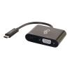 C2G USB C to VGA Adapter with Power Delivery - Externer Videoadapter - USB-C - VGA - Schwarz