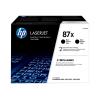 HP 87X - 2er-Pack - Hohe Ergiebigkeit - Schwarz - original - LaserJet - Tonerpatrone (CF287XD) - für LaserJet Enterprise M506, MFP M527, LaserJet Enterprise Flow MFP M527, LaserJet Pro M501