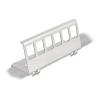 Delock Keystone Metall Halterung 6 Port für Hutschiene