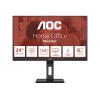 AOC 24E3QAF - LED-Monitor - 60.5 cm (24") - 1920 x 1080 Full HD (1080p) @ 75 Hz - IPS - 1000:1 - 4 ms - HDMI, VGA, DisplayPort - Lautsprecher - Textured Black