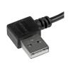 6ft USB Right Angle A to Right Angle Micro B Cable