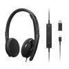 Lenovo - VoIP-Hörer - On-Ear - kabelgebunden - USB-C - Schwarz