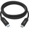 USB 3.2 Gen 1 10 Gbps - unterstützt 5 A Ladestrom - USB-C 3.2 (m) zu USB-C 3.2 (m) - Außendurchmesser 5 mm - 32 + 24 AWG - 2 m - schwarz