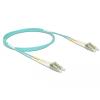 Delock Kabel Lichtwellenleiter LC zu LC Multimode OM3 1 m
