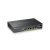 Zyxel GS2220-10HP - Switch - managed - 8 x 10 / 100 / 1000 (PoE+) + 2 x Kombi-Gigabit-SFP - an Rack montierbar, wandmontierbar - PoE+ (180 W)