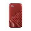 WD My Passport SSD WDBAGF0020BRD - SSD - verschlüsselt - 2 TB - extern (tragbar) - USB 3.2 Gen 2 (USB-C Steckverbinder) - 256-Bit-AES - Rot