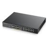 Zyxel GS1900-24EP - Switch - Smart - 24 x 10 / 100 / 1000 (12 PoE) - an Rack montierbar, wandmontierbar - PoE (130 W)