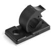 StarTech.com 100 Selbstklebende Kabelklemmen Klein - PC Kabelmanagement / Kabelhalterung - Kabel Organisator - Netzwerk / USB / Ethernet Kabelclips - Nylonklemme UL / 94V-2 Brandklasse - Schwarz (CBMCC1) - Kabelklammer - Schwarz - TAA-konform (Packung mit