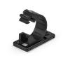 StarTech.com 100 Selbstklebende Kabelklemmen Mittel - PC Kabelmanagement / Kabelhalterung - Kabel Organisator - Netzwerk / USB / Ethernet Kabelclips - Nylonklemme UL / 94V-2 Brandklasse - Schwarz (CBMCC2) - Kabelklammer - Schwarz - TAA-konform (Packung mi