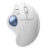 Logitech Ergo Series ERGO M575S - Trackball - ergonomisch - optisch - 5 Tasten - kabellos - Bluetooth, 2.4 GHz - Logitech Logi Bolt USB-Receiver - Off White