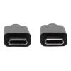 Eaton Tripp Lite Series USB-C Cable (M / M) - USB 3.2, Gen 2 (10 Gbps), 5A (100W) Rating, USB-IF Certified, Thunderbolt 3 Compatible, 3 ft. (0.91 m) - USB-Kabel - 24 pin USB-C (M) zu 24 pin USB-C (M) - USB 3.1 Gen 2 / Thunderbolt 3 - 5 A - 90 cm - Schw