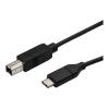 StarTech.com USB-C auf USB-B Druckerkabel - St / St - 3m - USB 2.0 - USB C zu USB B Kabel - USB Typ C Druckerkabel - USB-Kabel - 24 pin USB-C (M) gerade zu USB Typ B (M) gerade - Thunderbolt 3 / USB 2.0 - 3 m - Schwarz - für P / N: SV231DHU34K6, SV231HU3