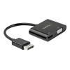 StarTech.com Adapter DispayPort auf VGA - HDMI 4K 60Hz - DP Video Adapter - Videoadapter - DisplayPort männlich zu HD-15 (VGA), HDMI weiblich - 23.2 cm - Schwarz - 4K Unterstützung