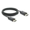 Delock Koaxiales DisplayPort Kabel 8K 60 Hz mit Geflechtmantel 2 m