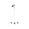 Compulocks iPad Pro M4 11" (2024), Apex Enclosure Rolling Cart - Rise Freedom - Befestigungskit (Gehäuse, Wagenständer) - für Tablett - verriegelbar - medizinisch - hochwertiges Aluminium - weiß - Bildschirmgröße: 27.94 cm (11") - für Apple 11-inch i