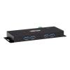 Eaton Tripp Lite series 7-Port Industrial-Grade USB 3.1 Gen 2 Hub - 10 Gbps, 4 USB-A & 3 USB-C, 15 kV ESD Immunity, Metal Housing, TAA - Hub - 7 x USB 3.1 Gen 2 - Desktop - US-Regierung GSA - TAA-konform
