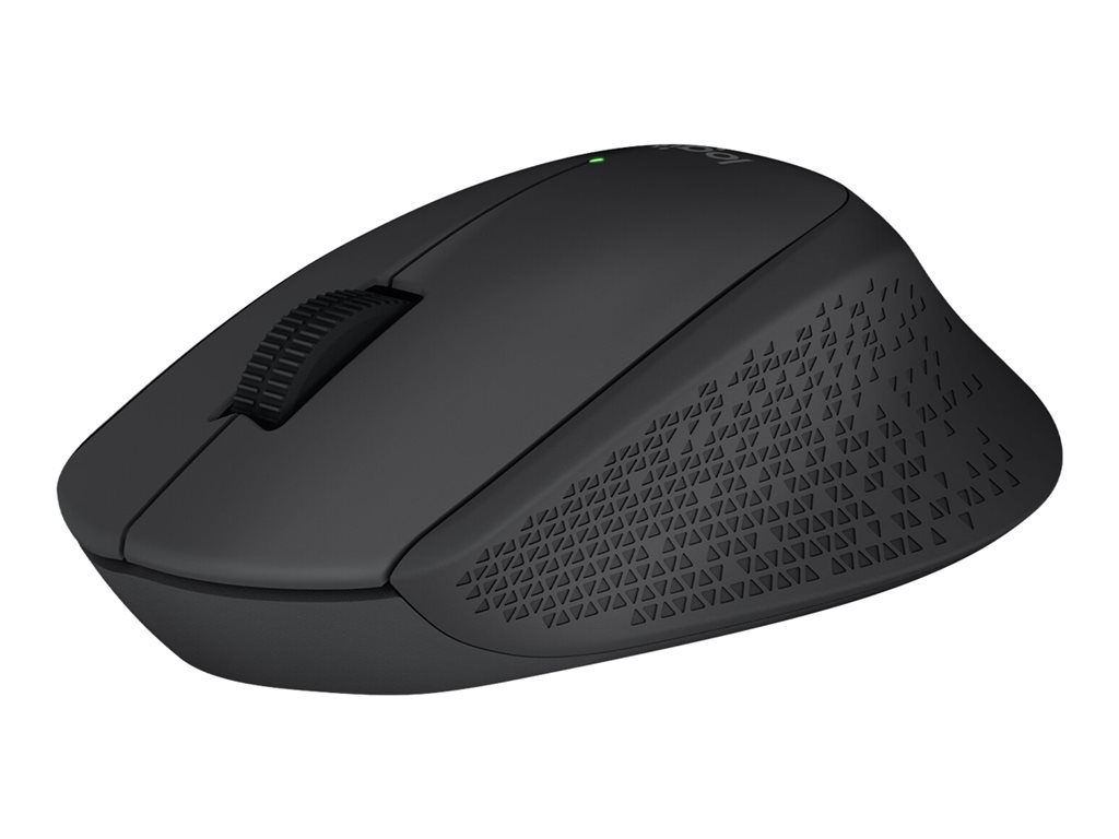 Logitech M280 - Maus - Für Rechtshänder - optisch - 3 Tasten - kabellos - 2.4 GHz - kabelloser Empfänger (USB) - Schwarz