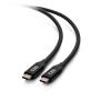 C2G 3.3ft (1m) USB-C Male to USB-C Male Cable (20V 5A) - USB4 (40Gbps) - USB-Kabel - 24 pin USB-C (M) zu 24 pin USB-C (M) - USB 2.0 / USB 3.2 / USB4 / Thunderbolt 3 - 20 V - 5 A - 1 m - USB-Stromversorgung (100 W), umkehrbare Stecker, hauchvergoldete