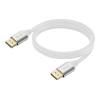 2 m DisplayPort-Kabel - Version 1.4 8k bei 60 Hz - vergoldete Stecker - DP (m) zu DP (m) - Außendurchmesser 7,3 mm - 28 AWG - weiß