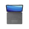 Logitech Combo Touch - Tastatur und Foliohülle - mit Trackpad - hintergrundbeleuchtet - Apple Smart connector - QWERTY - Pan-Nordic - Oxford Gray - für Apple 12.9-inch iPad Pro (5. Generation)