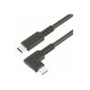 StarTech.com 50 cm USB-C Kabel Gewinkelt, USB C auf USB C Kabel, 4K, 100W - USB-Kabel - 24 pin USB-C (M) gerade zu 24 pin USB-C (M) rechtwinklig - USB 3.2 Gen 2 - 50 cm - Support von 4K 60 Hz, robust - Schwarz