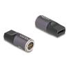 Delock - Adapter für Power Connector - 24 pin USB-C (W) zu 8-poliger Steckverbinder magnetisch - 20 V - 3 A - Anthrazit, Schwarz