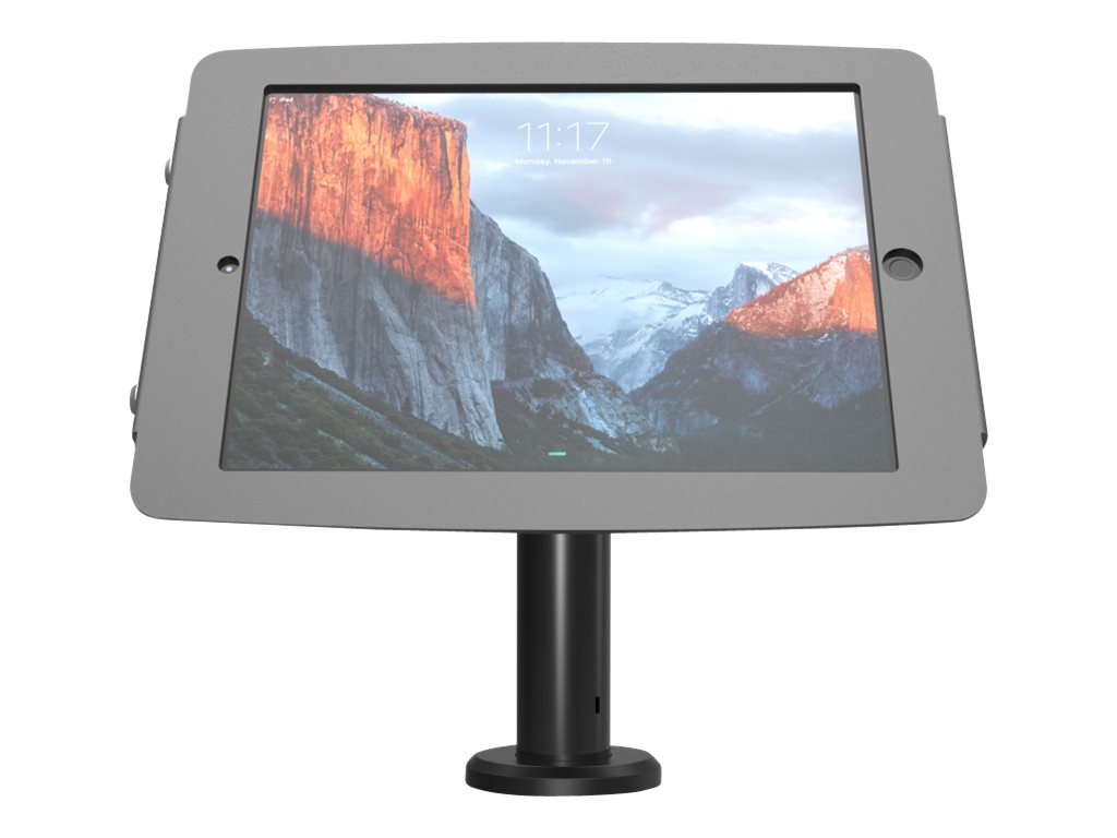 Compulocks Space Rise iPad 12.9" Counter Top Kiosk 4" Black - Befestigungskit (Gehäuse, pole stand) - für Tablett - Schwarz - Bildschirmgröße: 32.8 cm (12.9") - Schreibtisch - für Apple 12.9-inch iPad Pro (1. Generation, 2. Generation)