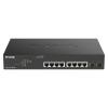D-Link DGS 1100-10MPV2 - Switch - Smart - 8 x 10 / 100 / 1000 (PoE) + 2 x Gigabit SFP - Desktop, an Rack montierbar - PoE (130 W)